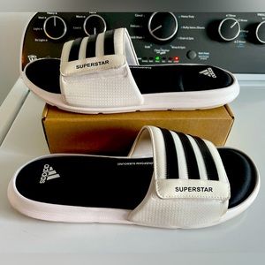 Adidas Superstar Cloud foam Slides, Size 15